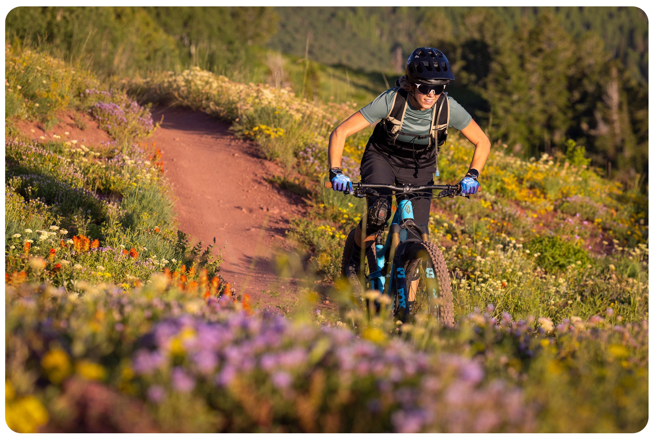 ZRP Bike Glove on the Crest Trail