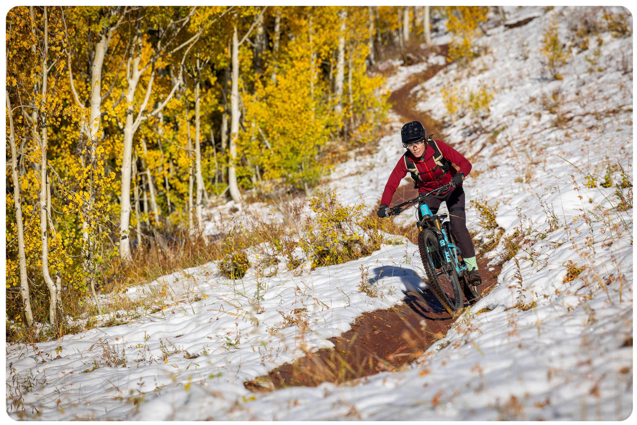 Bike rider in utah